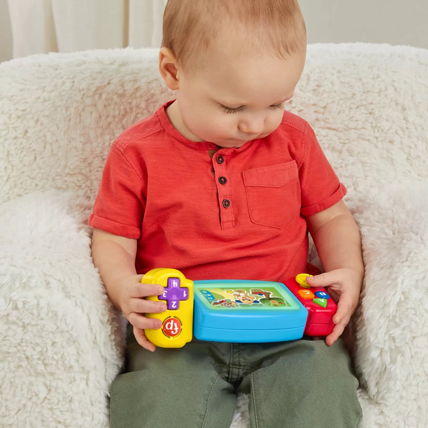 FISHER PRICE LAUGH&LEARN CONSOLA BEBE IN LIMBA ROMANA, FISHER PRICE - INFANT