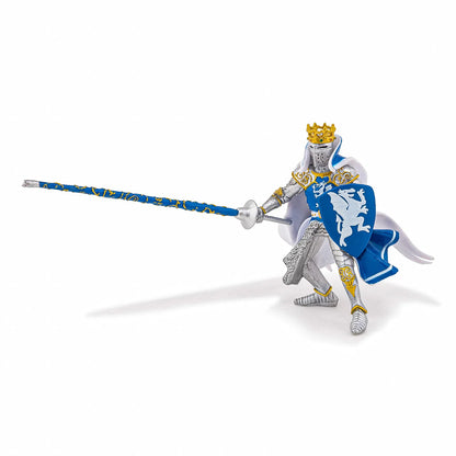 PAPO FIGURINA REGE CU BLAZON DRAGON albastru, PERSONAJE MEDIEVALE FANTASTICE