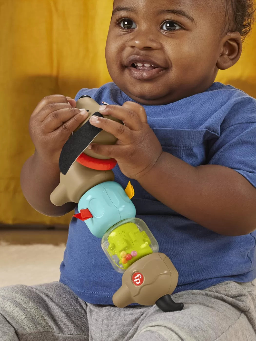 FISHER PRICE JUCARIE CATELUS DE ACTIVITATE PENTRU BEBELUSI CLICK AND SPIN, FISHER PRICE - NEWBORN
