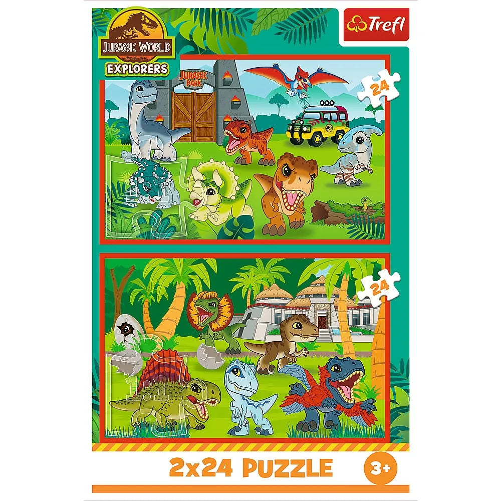 PUZZLE TREFL 2X70 JURASSIC WORLD UNIVERSUL JURASSIC PARK, TREFL 2X70