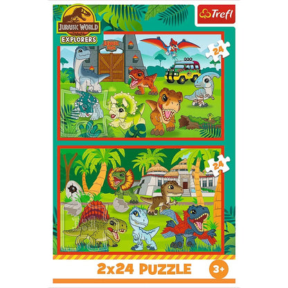 PUZZLE TREFL 2X70 JURASSIC WORLD UNIVERSUL JURASSIC PARK, TREFL 2X70