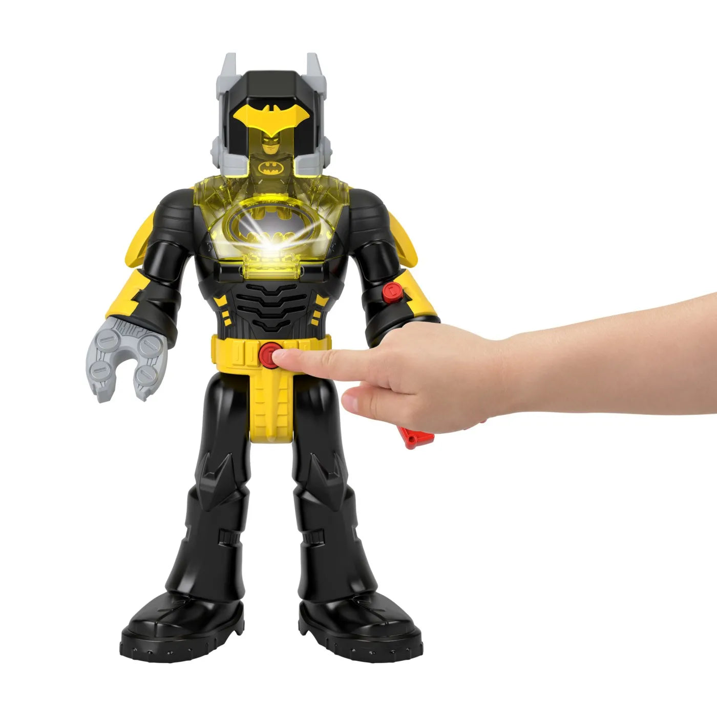 FISHER PRICE IMAGINEXT DC SUPER FRIENDS SET FIGURINA BATMAN SI COSTUM EXO CU LUMINI SI SUNETE, FISHER PRICE