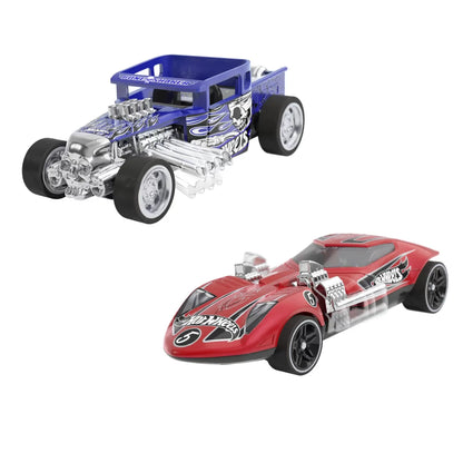 HOT WHEELS SET 2 MASINUTE METALICE PULL BACK BONE SHAKER SI TWIN MILL 1:43, HOT WHEELS - VEHICULE