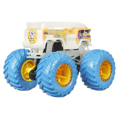 HOT WHEELS MONSTER TRUCK GLOW IN THE DARK MASINUTA 5 ALARM SCARA 1:64, HOT WHEELS - MONSTER TRUCK
