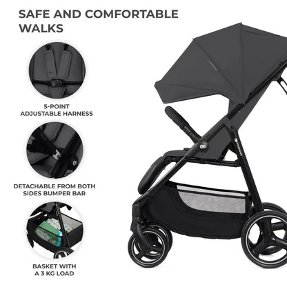 CARUCIOR SPORT KINDERKRAFT TRIG3 GRANITE GREY, KINDERKRAFT