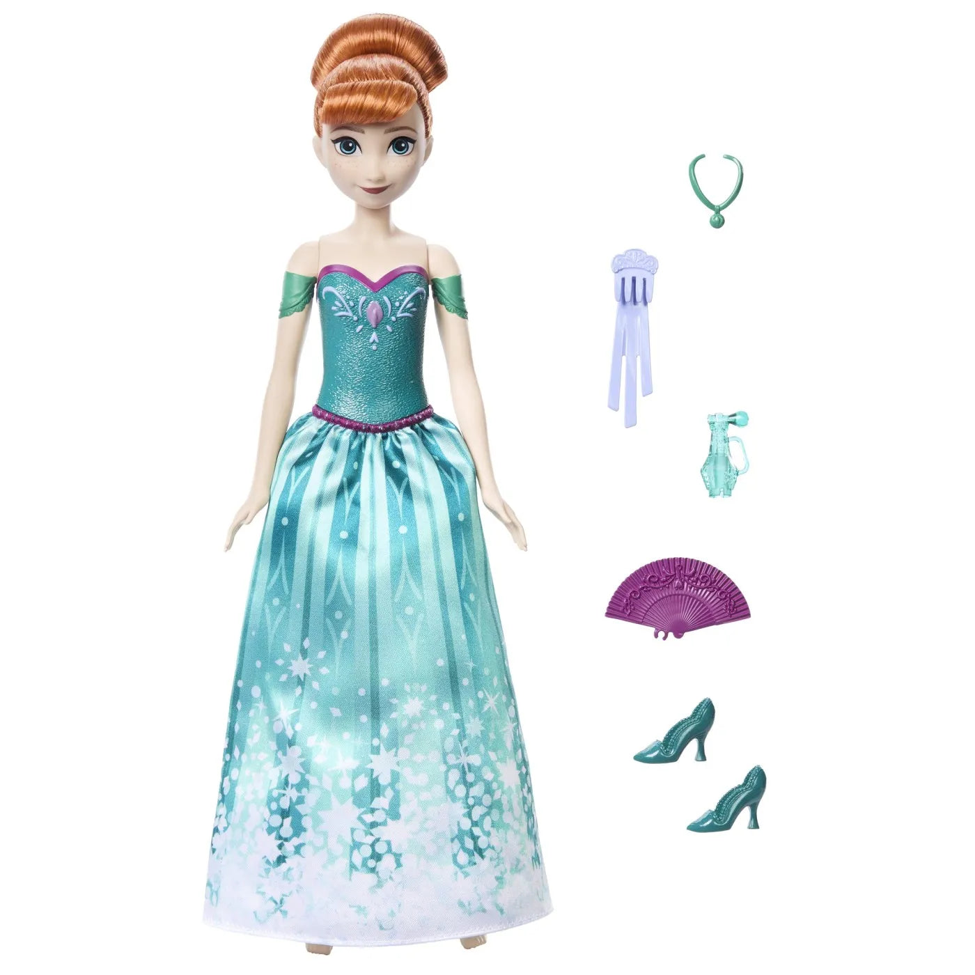 DISNEY FROZEN SPIN AND REVEAL PAPUSA ANNA CU EVANTAI, DISNEY FROZEN