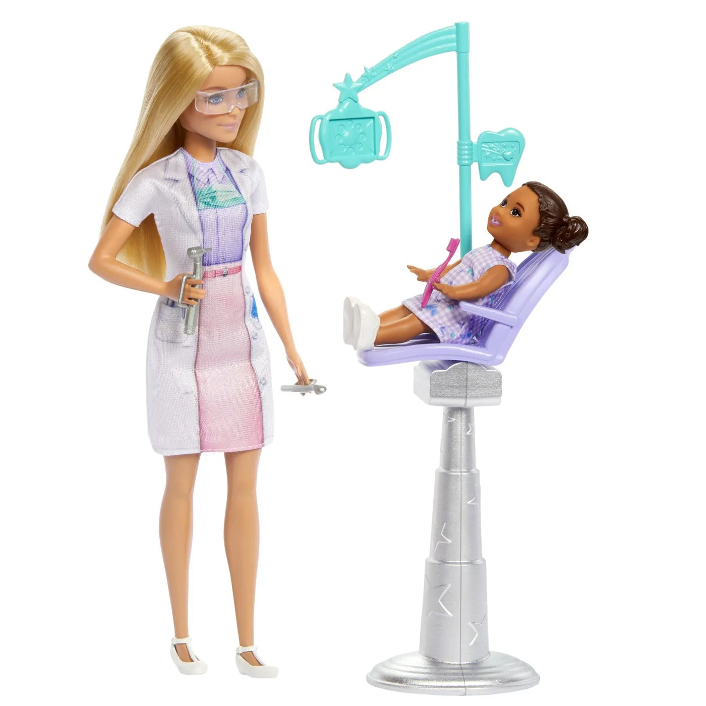 BARBIE SET DE JOACA PAPUSA BARBIE BLONDA FACE CARIERA STOMATOLOG, BARBIE - I CAN BE