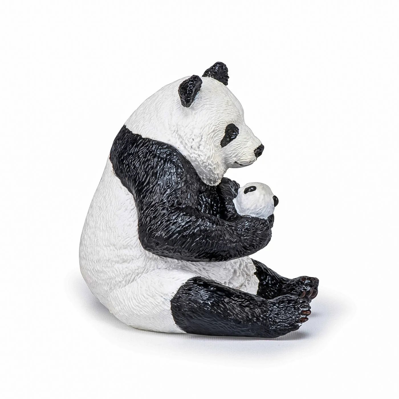 PAPO FIGURINA URS PANDA SEZAND CU PUI IN BRATE, ANIMALE SALBATICE
