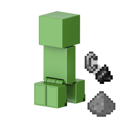 MINECRAFT CRAFT A BLOCK FIGURINA CREEPER 8CM, MINECRAFT
