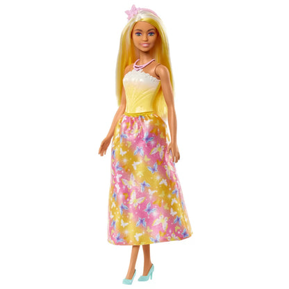 BARBIE PAPUSA BARBIE CU PARUL BLOND SI GALBEN, BARBIE - DREAMTOPIA