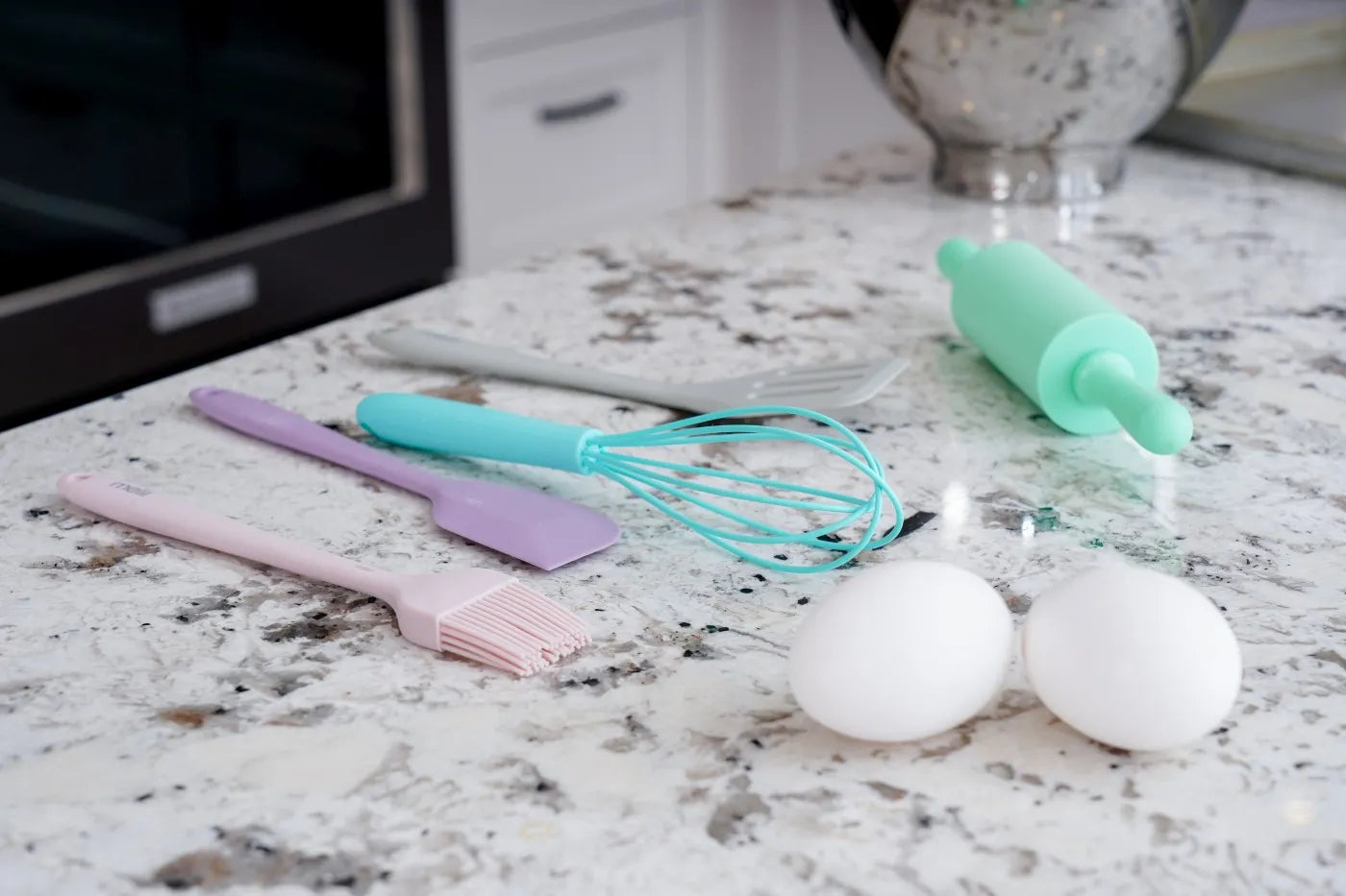 SET 5 PIESE MINI USTENSILE BAKING, MELII, COLORATE, MELII