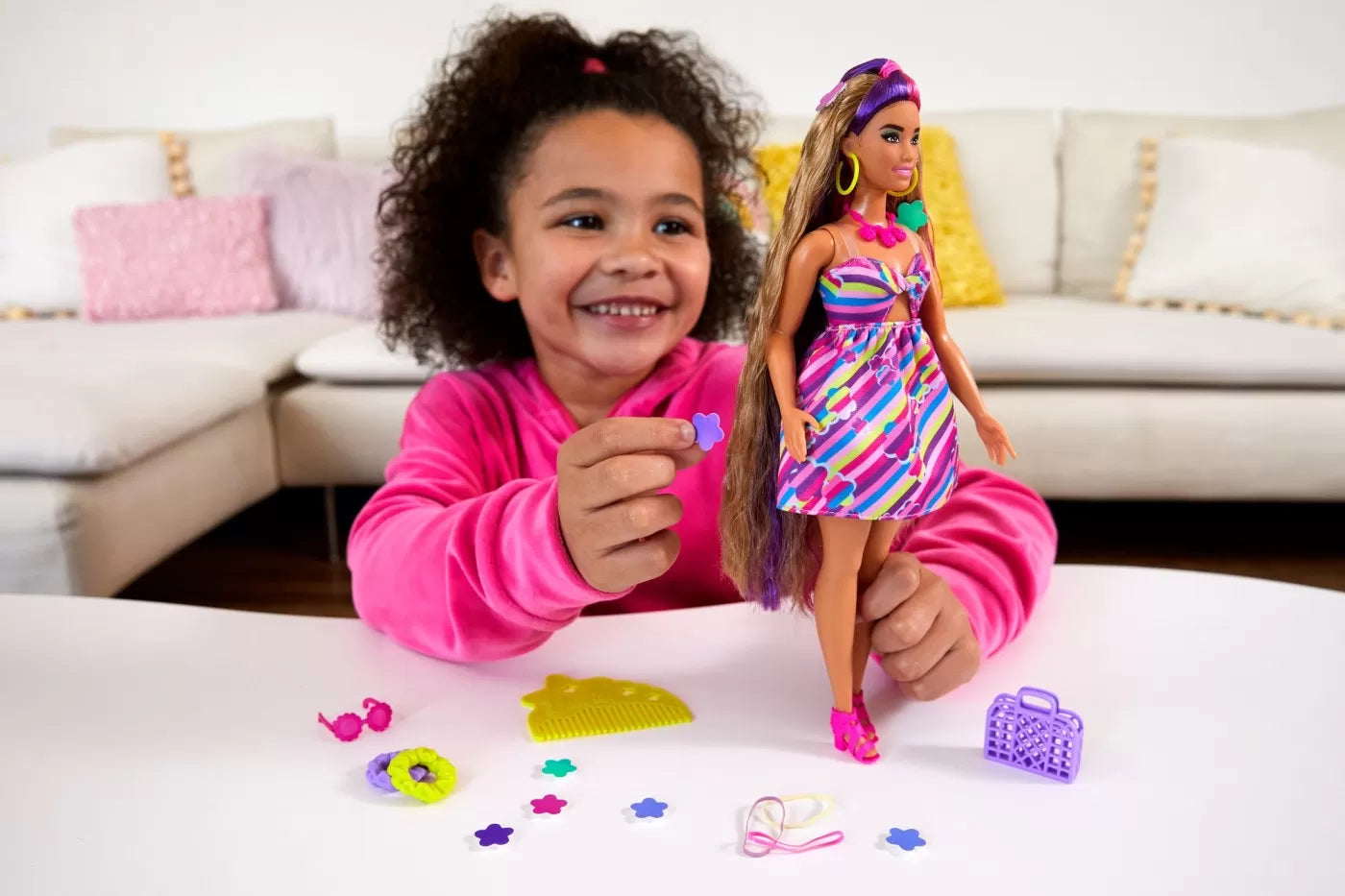 BARBIE TOTALLY HAIR PAPUSA BARBIE SATENA, BARBIE - TOTALLY HAIR