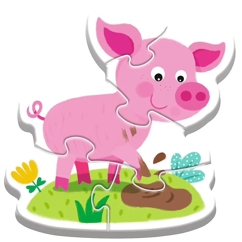 PUZZLE TREFL BABY CLASIC LA FERMA 14 PIESE, TREFL BABY