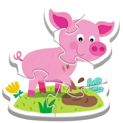 PUZZLE TREFL BABY CLASIC LA FERMA 14 PIESE, TREFL BABY