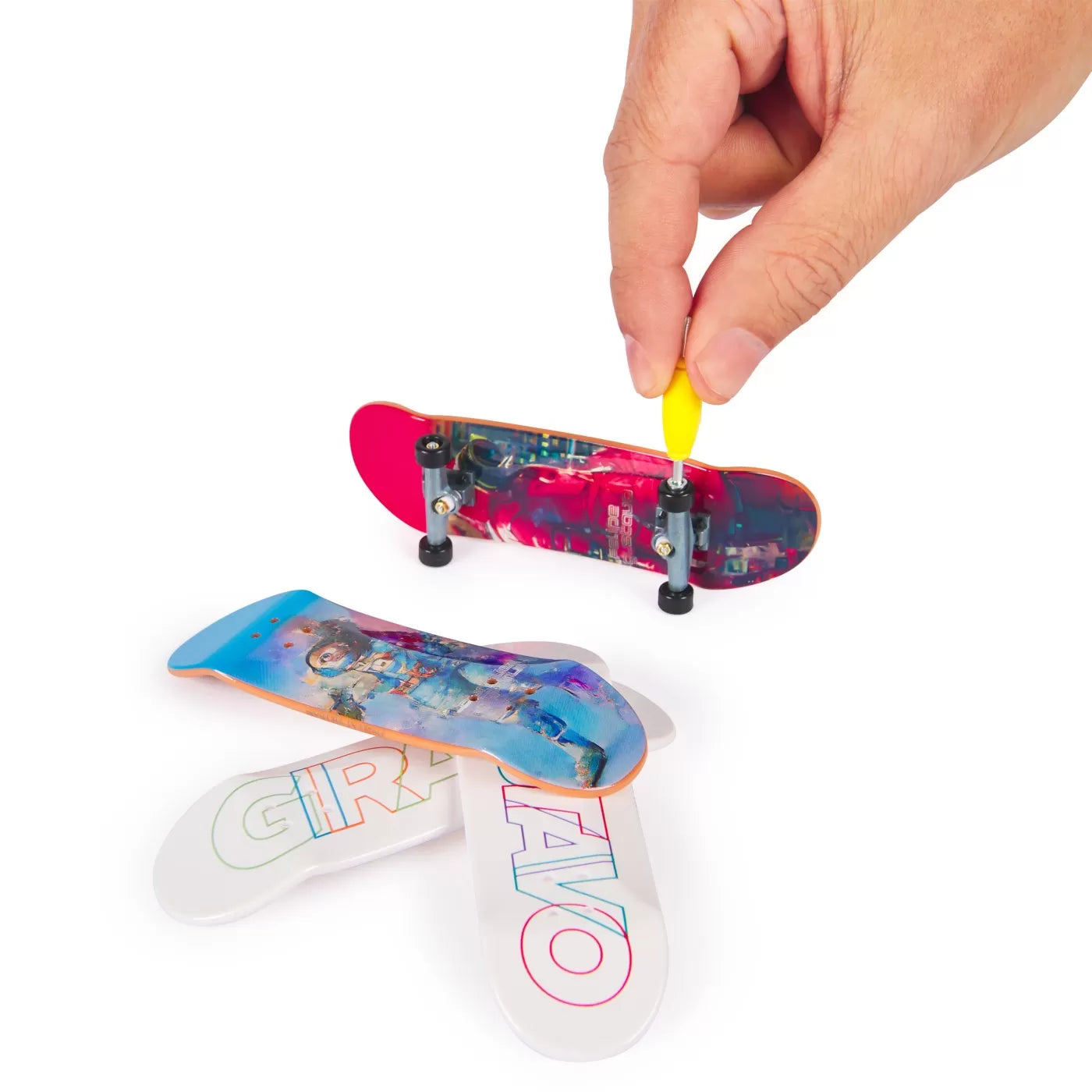 TECH DECK PACHET 4 PIESE FINGERBOARD GUSTAVO 9.6CM , TECH DECK
