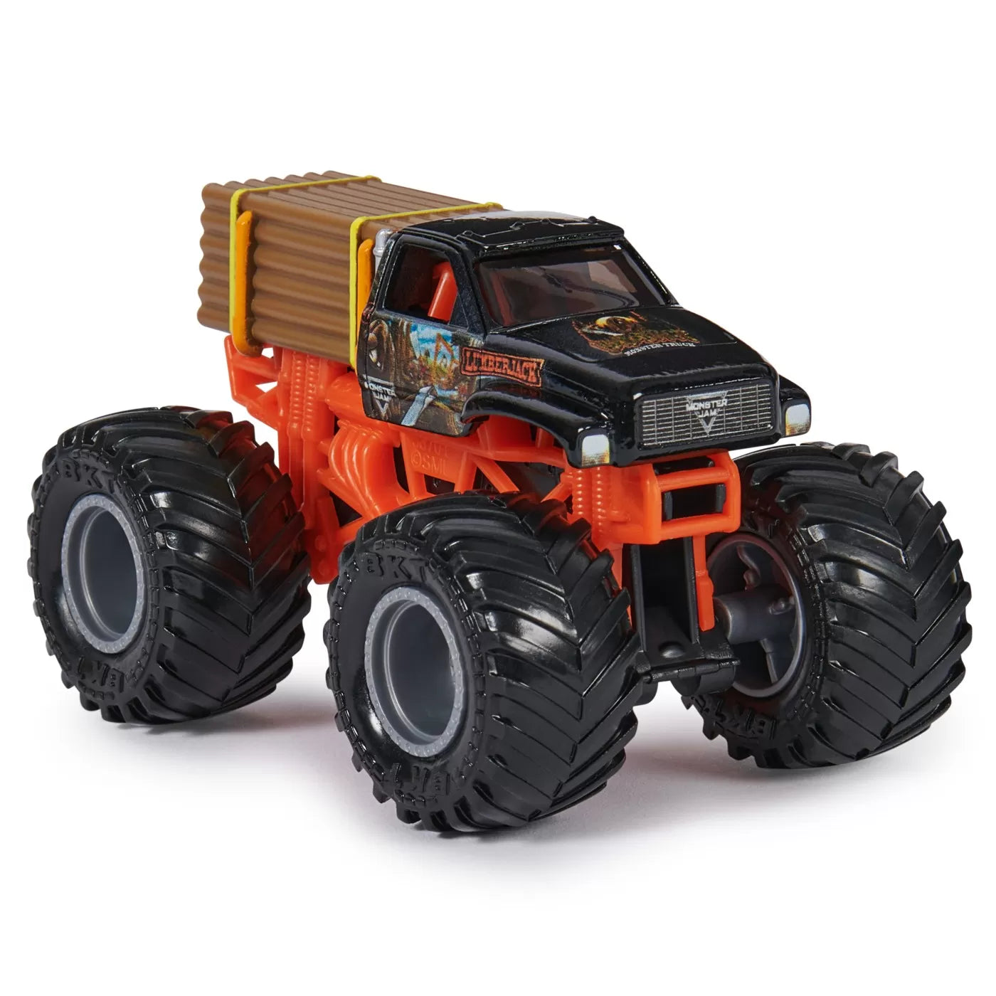 MONSTER JAM SET 2 MASINUTE METALICE LUMBERJACK SI AXE SCARA 1:64, MONSTER JAM