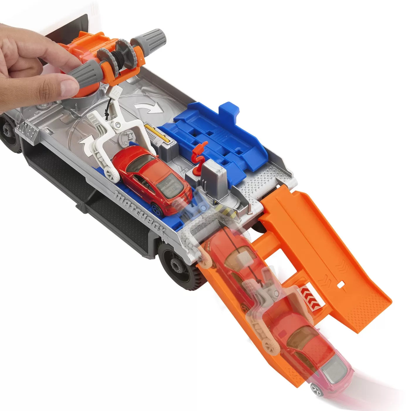 MATCHBOX ACTION DRIVERS CAMION DE REPARATII SI REMORCARE, MATCHBOX