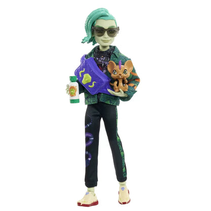 MONSTER HIGH PAPUSA DEUCE GORDON CU ANIMALUT SI ACCESORII, MONSTER HIGH
