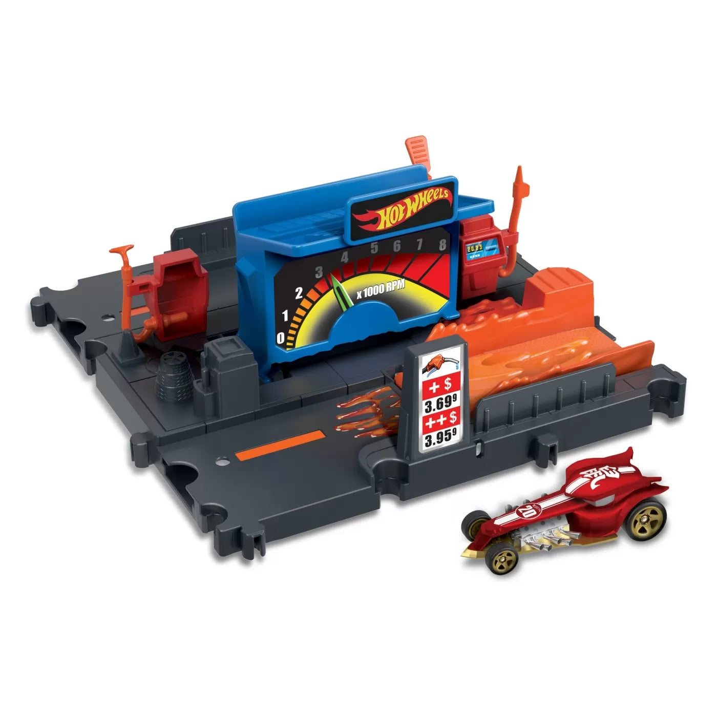 HOT WHEELS CITY EXPLORER PISTA FUEL STATION SHIFT, HOT WHEELS - CITY