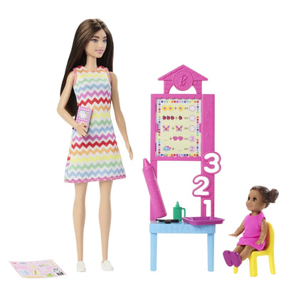 BARBIE SET DE JOACA PAPUSA BARBIE SATENA FACE CARIERA PROFESOARA, BARBIE - I CAN BE