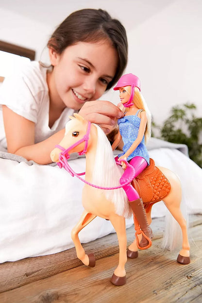 BARBIE SET PAPUSA CU CAL, BARBIE - I CAN BE