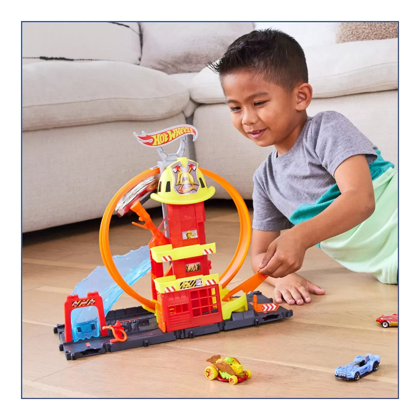 HOT WHEELS STATIA DE POMPIERI SUPER LOOP, HOT WHEELS - CITY