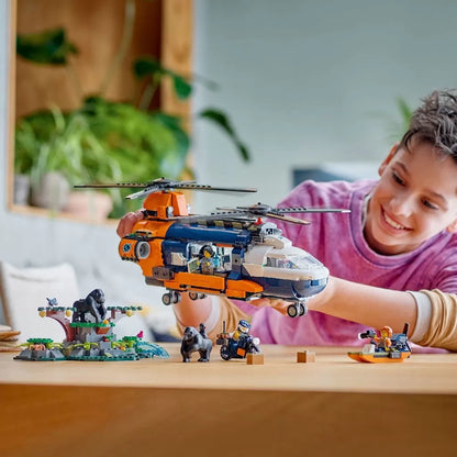 LEGO CITY ELICOPTERUL UNUI EXPLORATOR AL JUNGLEI LA TABARA DE BAZA 60437, LEGO CITY