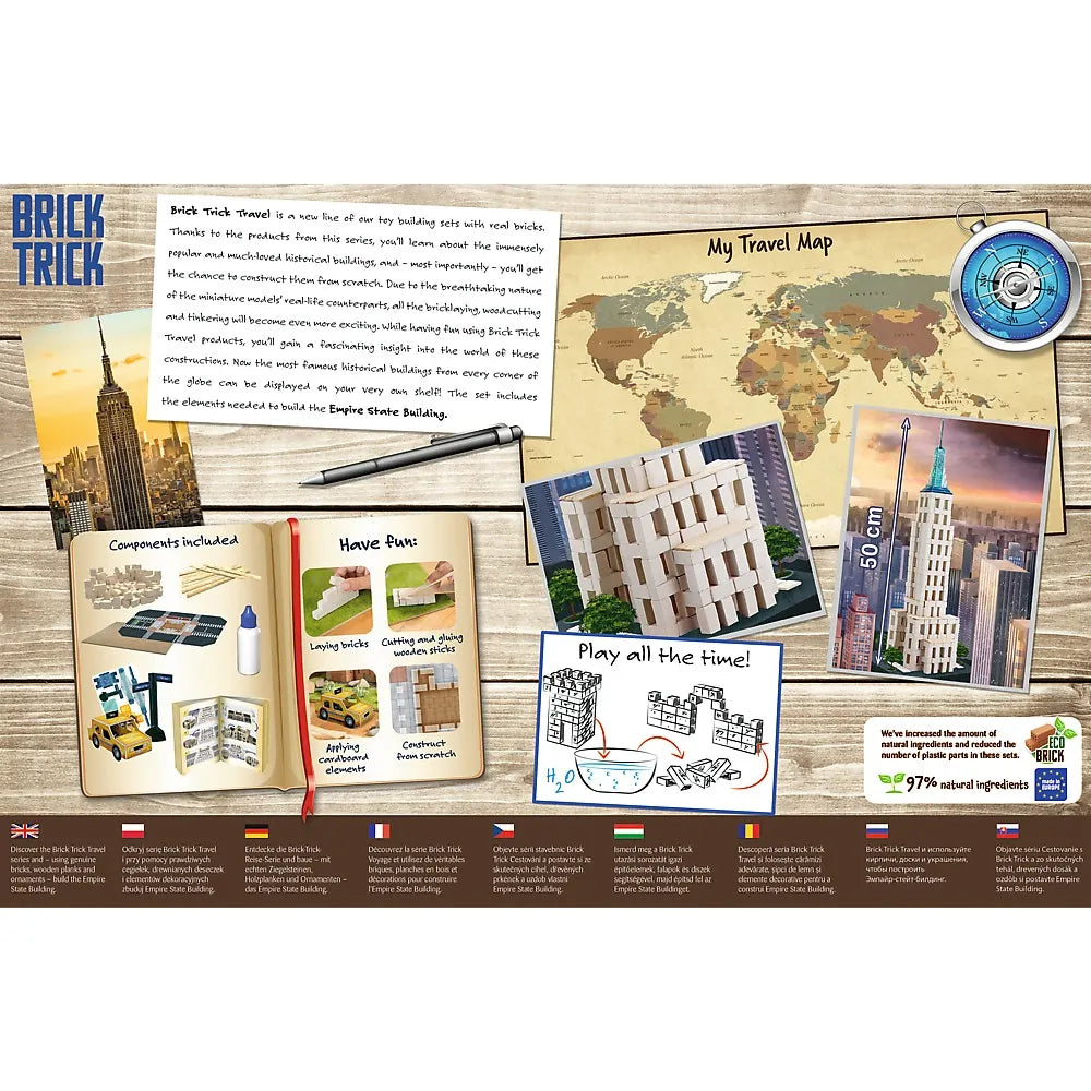 BRICK TRICK XL TRAVEL CLADIREA EMPIRE STATE, BRICK TRICK