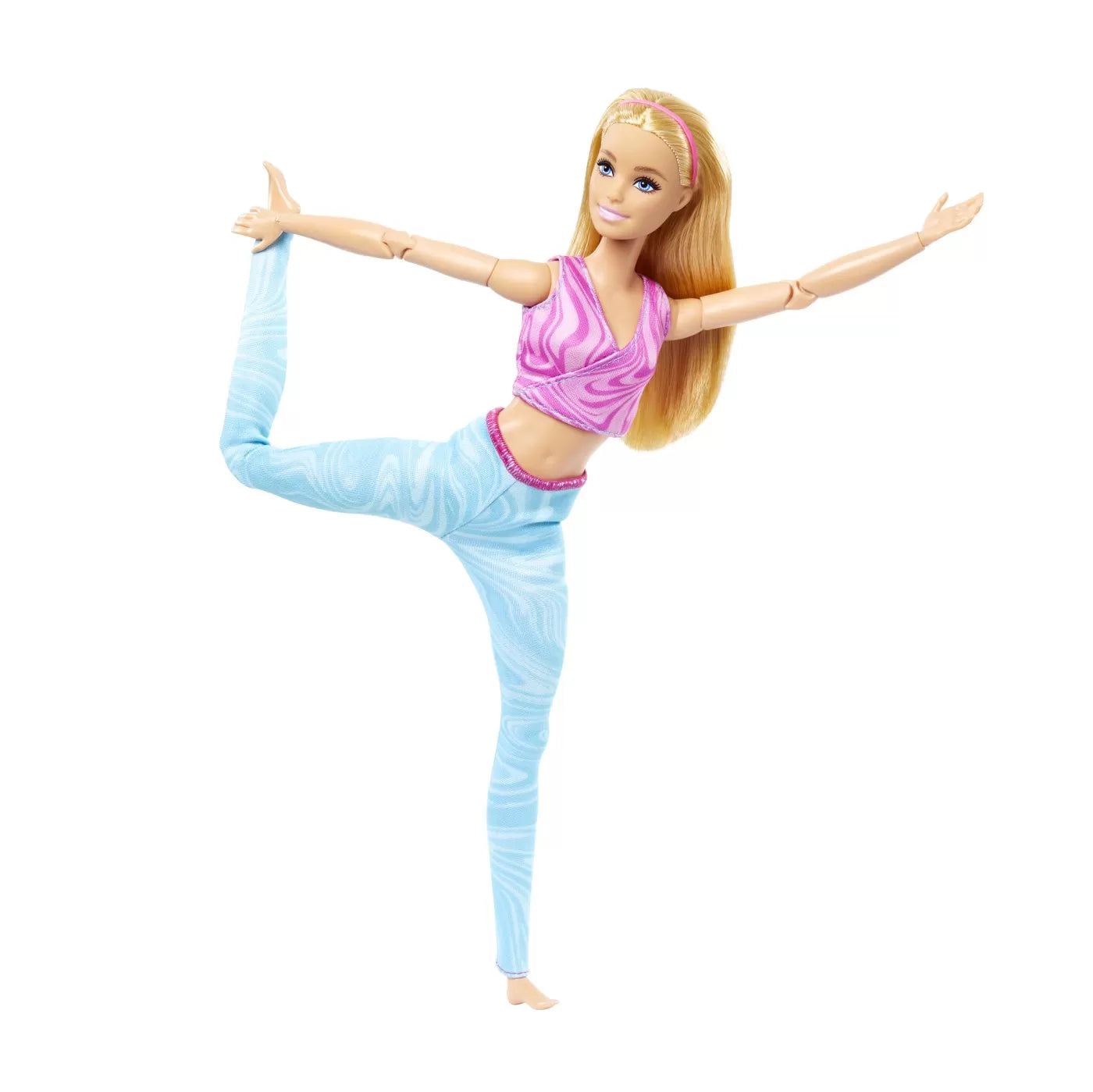 PAPUSA BARBIE MADE TO MOVE BLONDA CU TOP MOV, BARBIE - I CAN BE