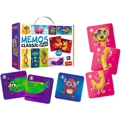 JOC MEMOS CLASSIC PLUS DRAGUTII MONSTRI, TREFL JOCURI