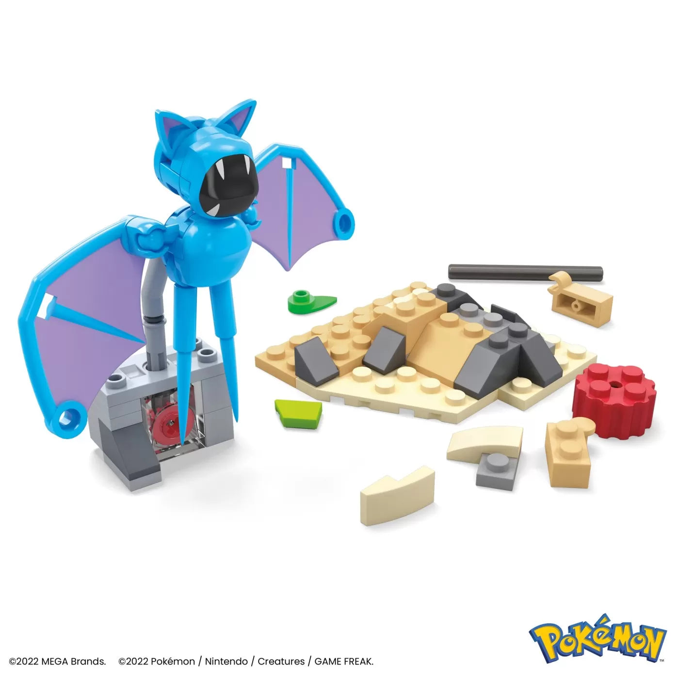 POKEMON MEGA SET DE CONSTRUCTIE ZBORUL DE NOAPTE AL ZUBAT, POKEMON