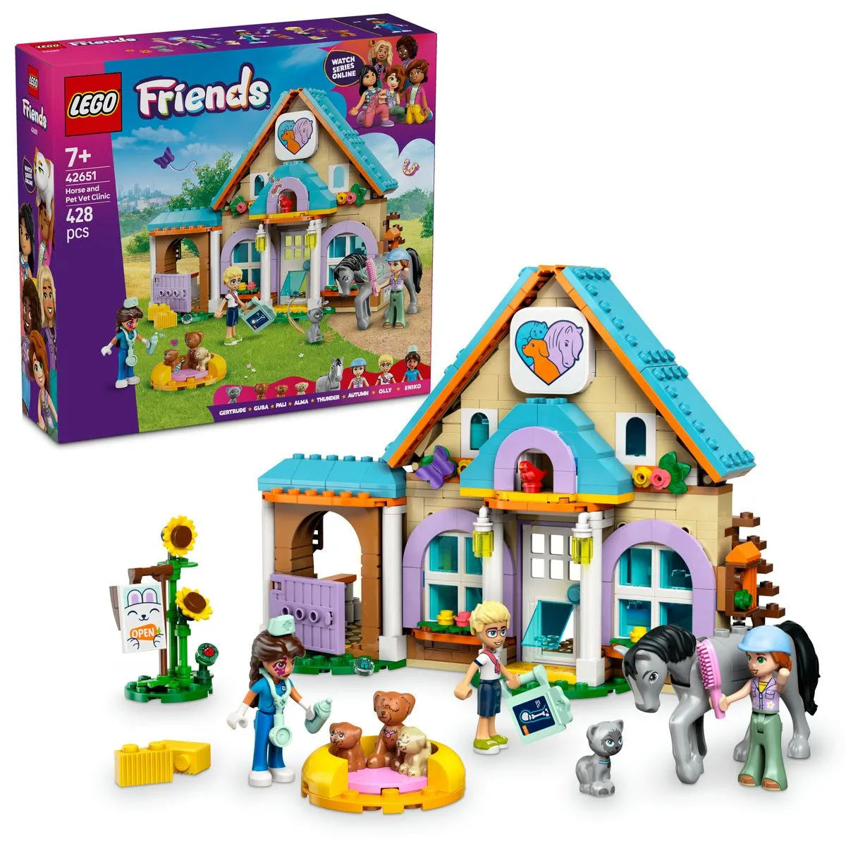 LEGO FRIENDS CLINICA VETERINARA PENTRU CAI SI ANIMALE DE COMPANIE 42651, LEGO FRIENDS