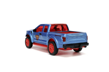JADA DC SET FIGURINA METALICA SUPERMAN SI MASINUTA 2017 FORD F 150 RAPTOR SCARA 1:32, JADATOYS