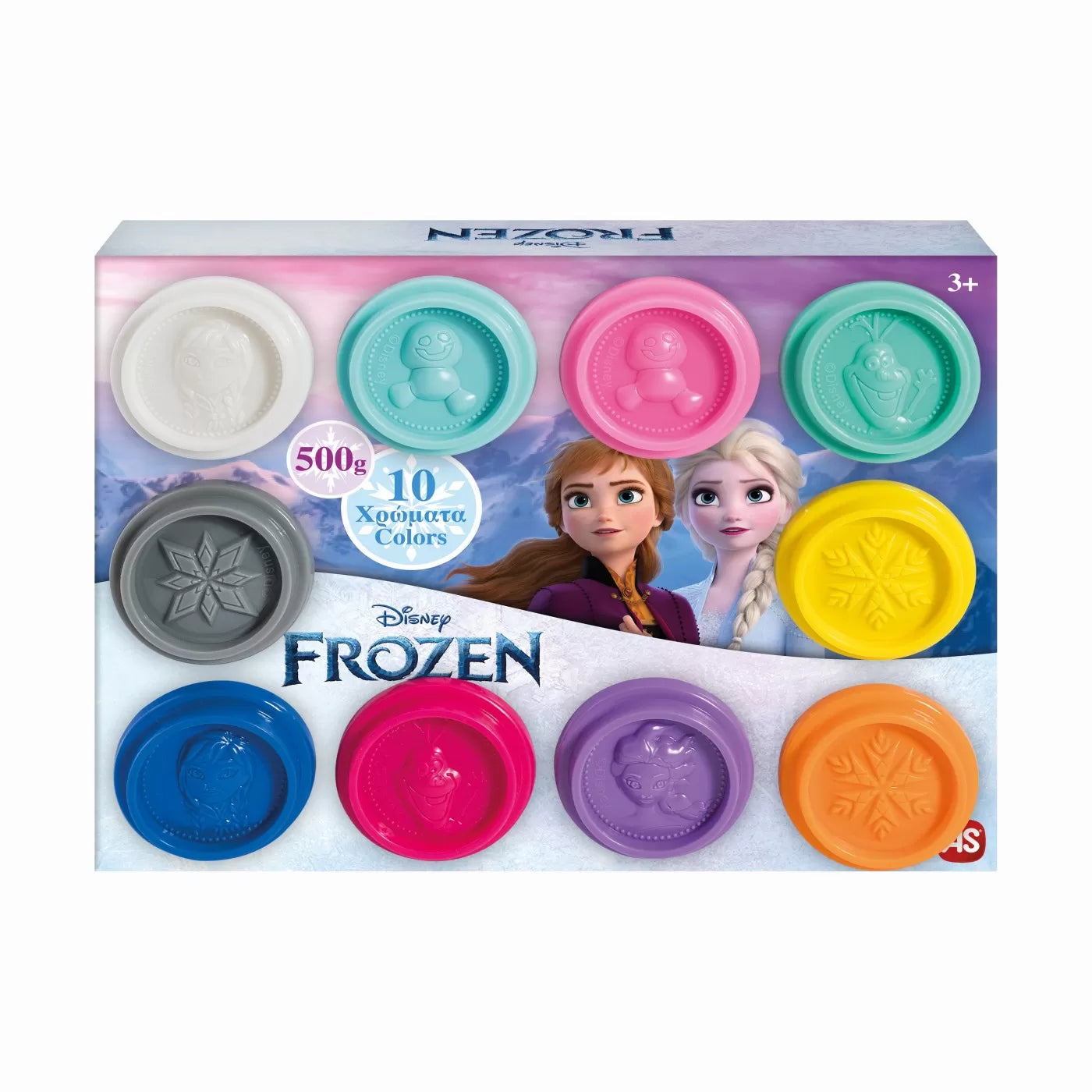 SET 10 BORCANASE DE PLASTILINA FROZEN IN AMBALAJ DE CARTON, AS