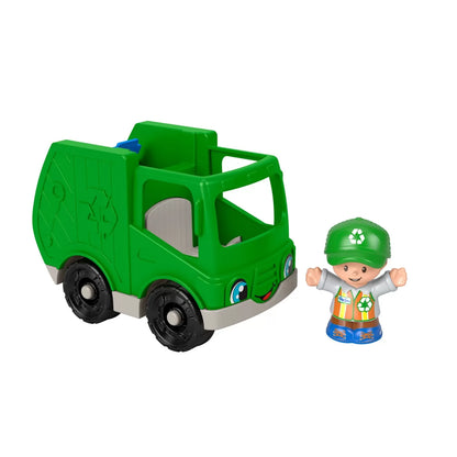 FISHER PRICE LITTLE PEOPLE VEHICUL CAMION RECICLARE 10CM, FISHER PRICE - LITTLE PEOPLE