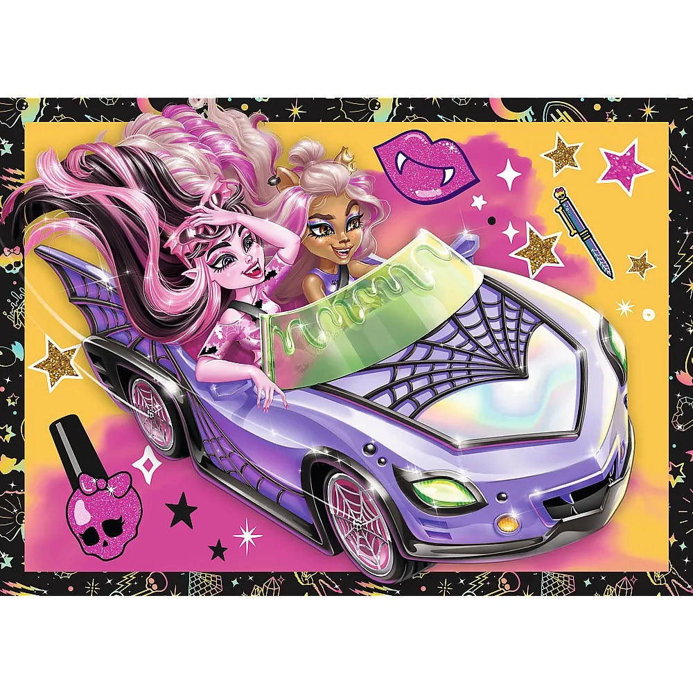 PUZZLE TREFL 4IN1 MONSTER HIGH O ZI ELECTRIZANTA , TREFL 4IN1