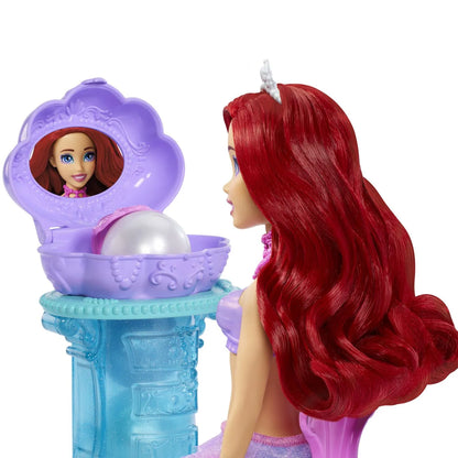 DISNEY PRINCESS PAPUSA ARIEL SI MASUTA DE MACHIAJ CU SURPRIZE, DISNEY PRINCESS