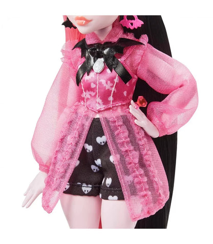 MONSTER HIGH PAPUSA DRACULAURA CU ANIMALUT SI ACCESORII, MONSTER HIGH