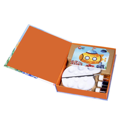 SET DESEN AS ART ACUARELA PEISAJ MARIN, AS ART BOX