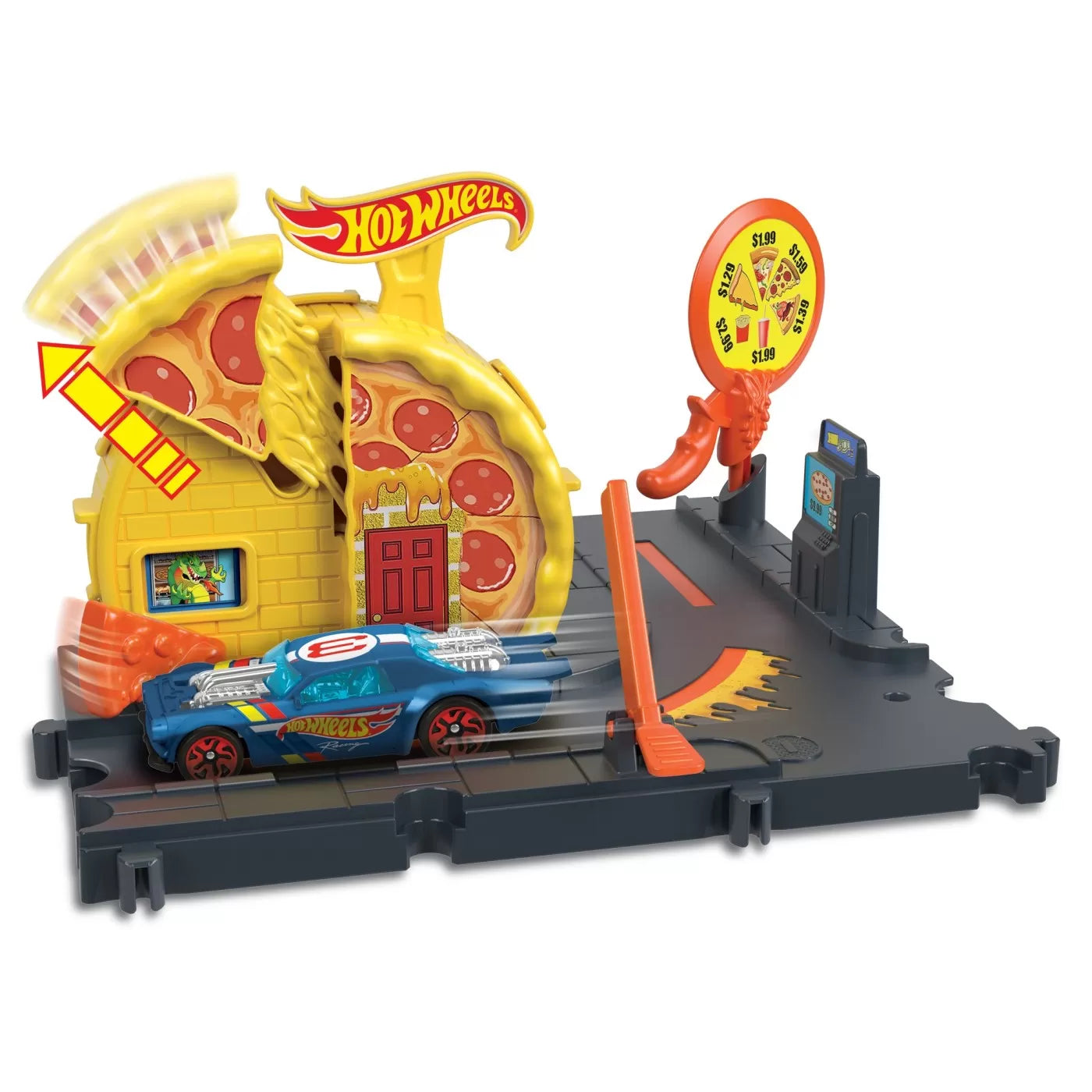 HOT WHEELS CITY EXPLORER SPEEDY PIZZA PICK UP, HOT WHEELS - CITY