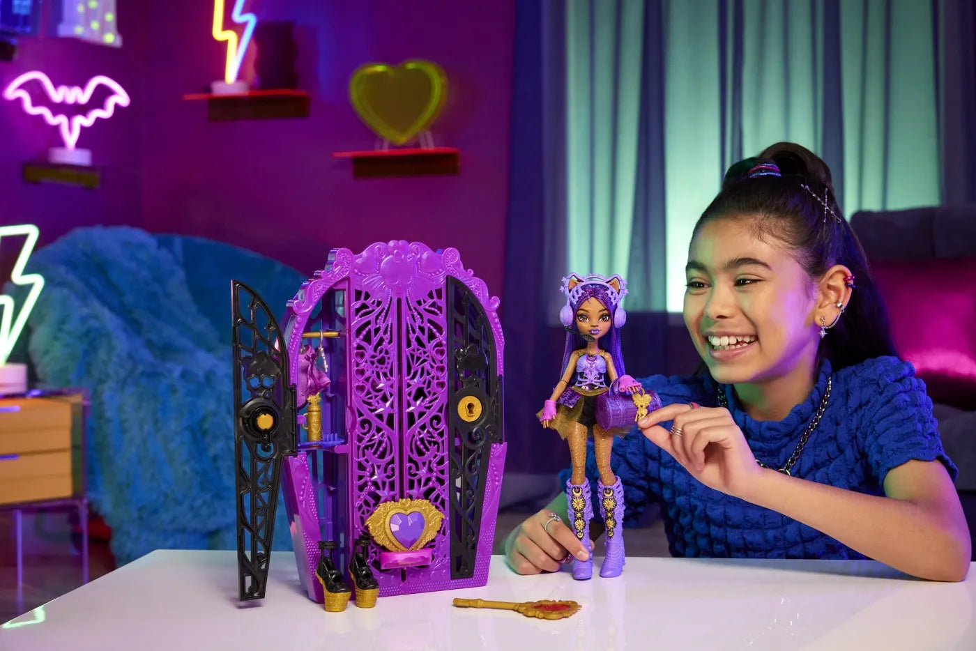 MONSTER HIGH SKULLTIMATE SECRETS PAPUSA CLAWDEEN WOLF, MONSTER HIGH