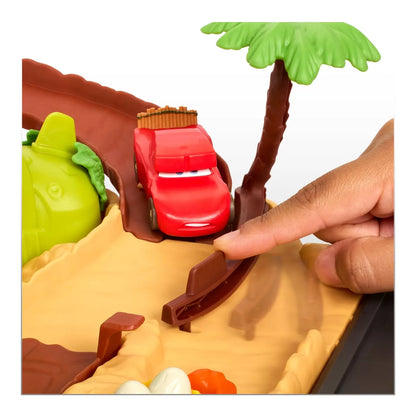 CARS SET DE JOACA DINO SI MASINUTA CAVE FULGER MCQUEEN, CARS - SET