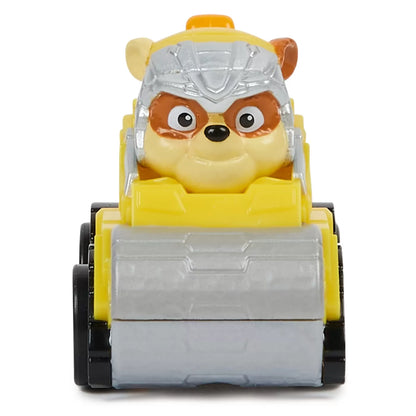 PATRULA CATELUSILOR PUP SQUAD RACERS VEHICUL METALIC RUBBLE SCARA 1:55, PATRULA CATELUSILOR