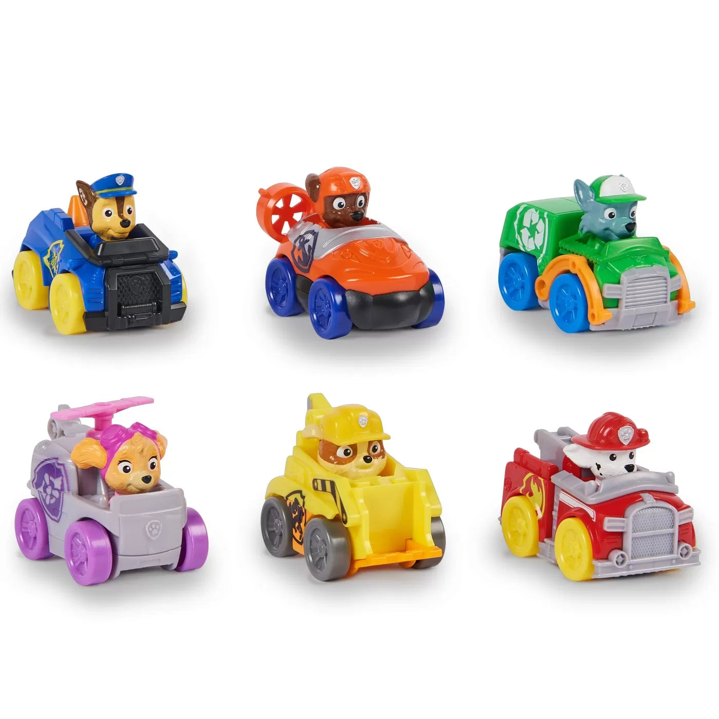 PATRULA CATELUSILOR PUP SQUAD RACERS PACHET CADOU 6 VEHICULE DE BAZA, PATRULA CATELUSILOR