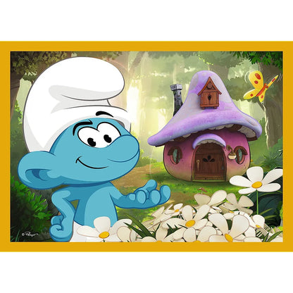PUZZLE TREFL 4IN1 STRUMFII VIATA IN SATUL STRUMFILOR, TREFL 4IN1
