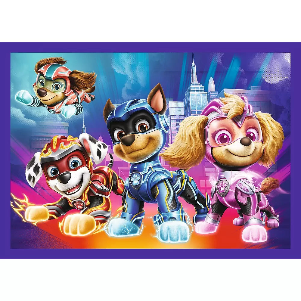 PUZZLE TREFL 4IN1 PATRULA CATELUSILOR MIGHTY MOVIE EROII, TREFL 4IN1