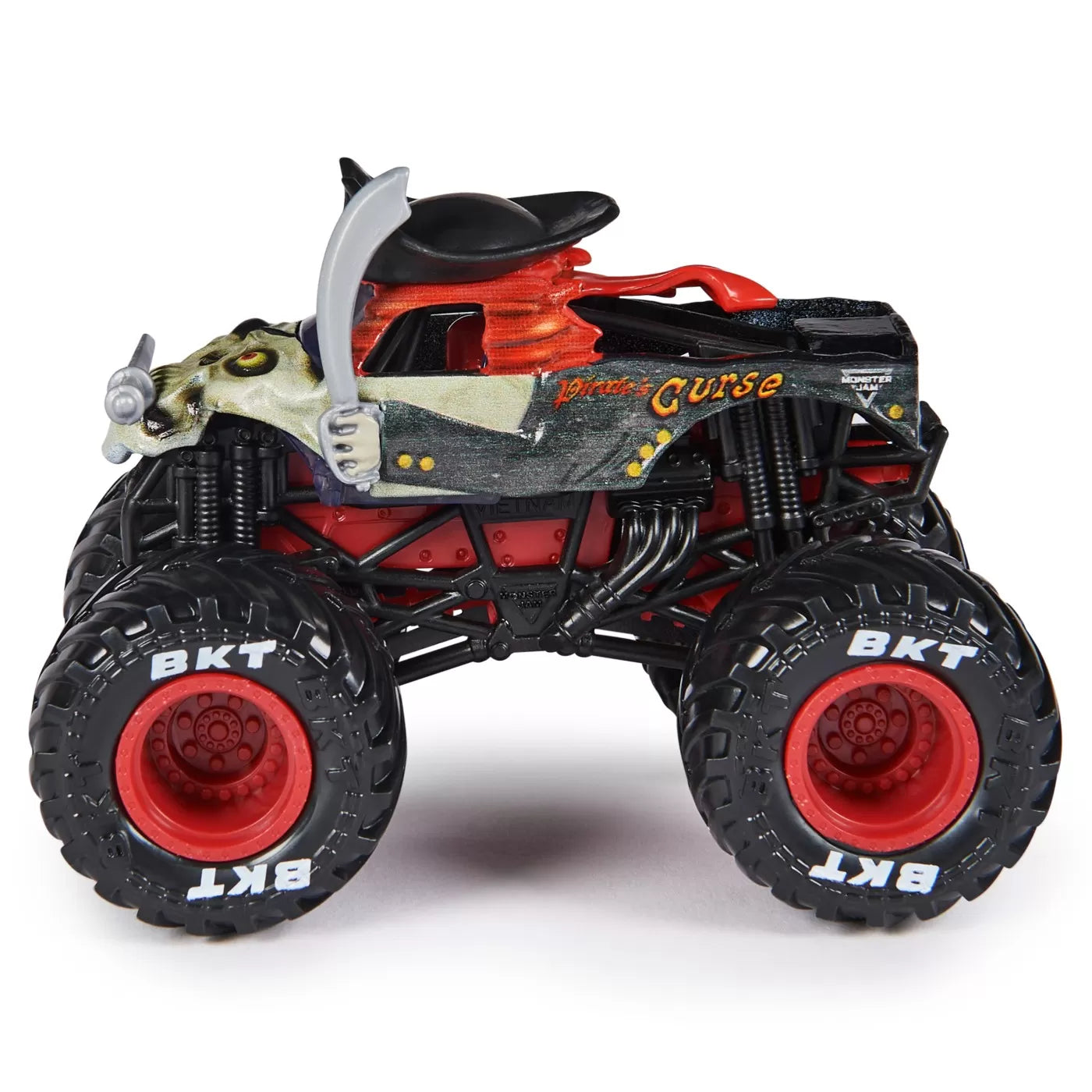 MONSTER JAM MASINUTA METALICA PIRATE'S CURSE SCARA 1 LA 64, MONSTER JAM
