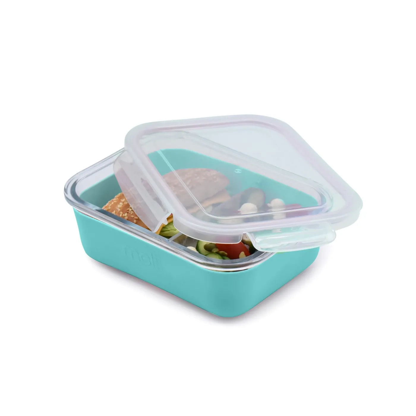 RECIPIENT STICLA 740 ML CU HUSA ANTIDERAPANTA SILICON MELII BLUE, MELII