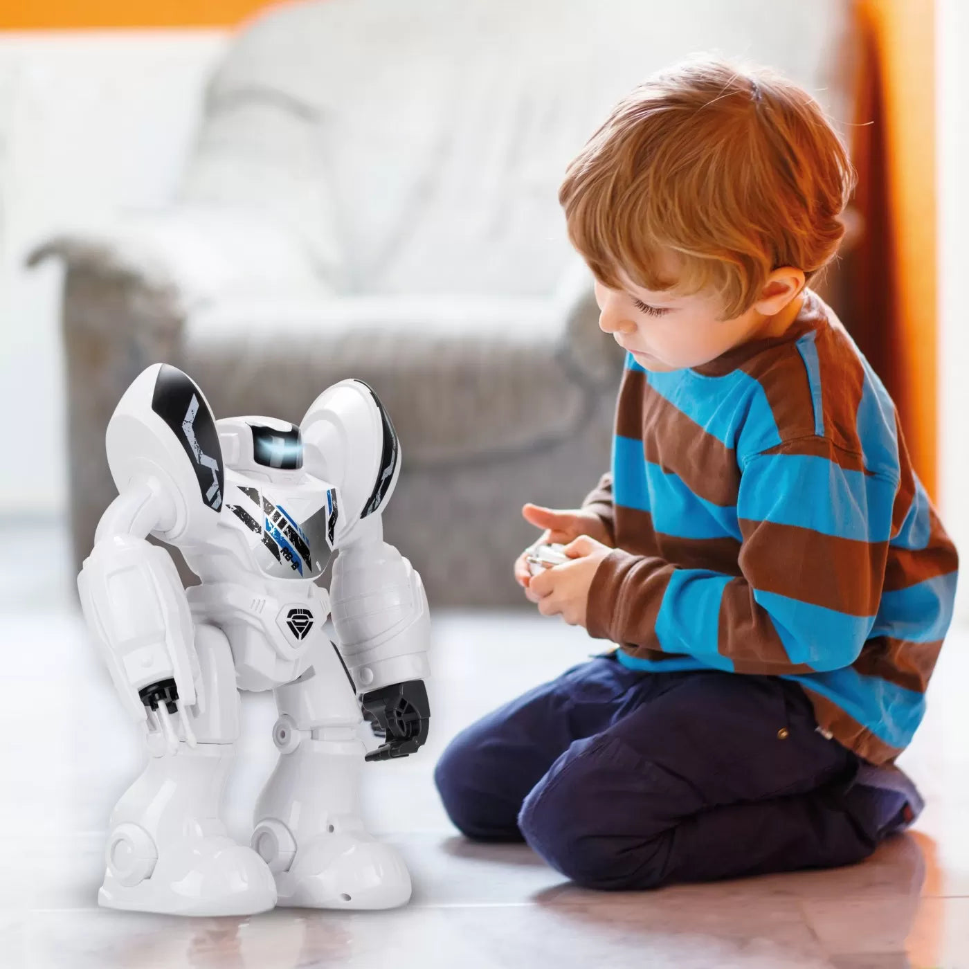 ROBOT ELECTRONIC ROBO BLAST ALB, SILVERLIT