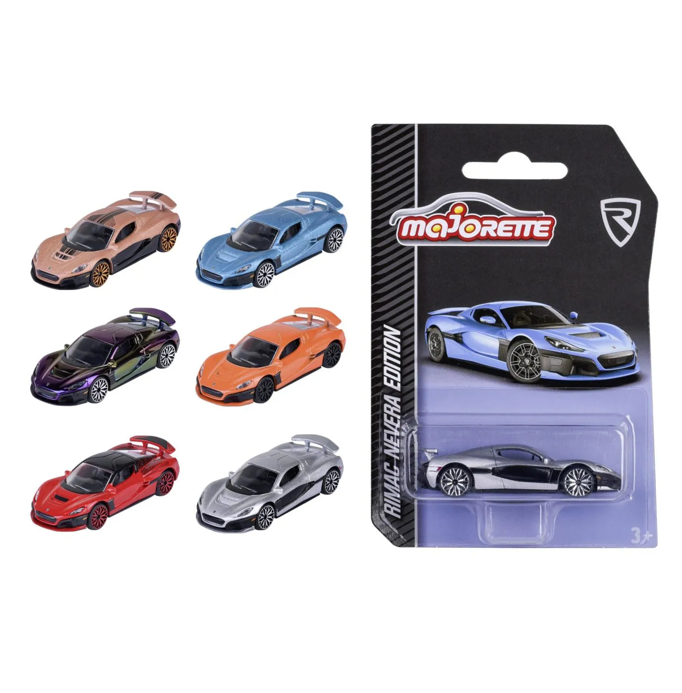 MAJORETTE MASINUTA METALICA RIMAC NEVERA EDITION 7.5CM, MAJORETTE